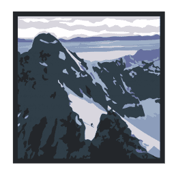 mountain. illustration.