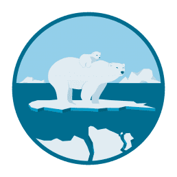 polar bears. illustration.