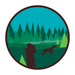 man hunting. illustration.