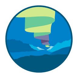 Northern lights. illustration.