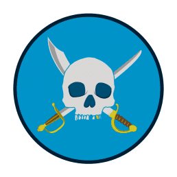 skull and swords. illustration.