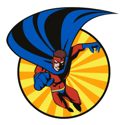 super hero. illustration.